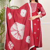 Orchid-Rosewood Grace Embroidered Kurta Set