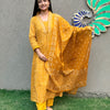 Mustard Bandhani Elegance