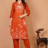 Rustique Couture– Floral Cotton Kurta Ensemble